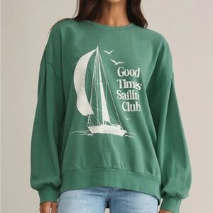 Z Supply Green Sailing Club Sweatshirt